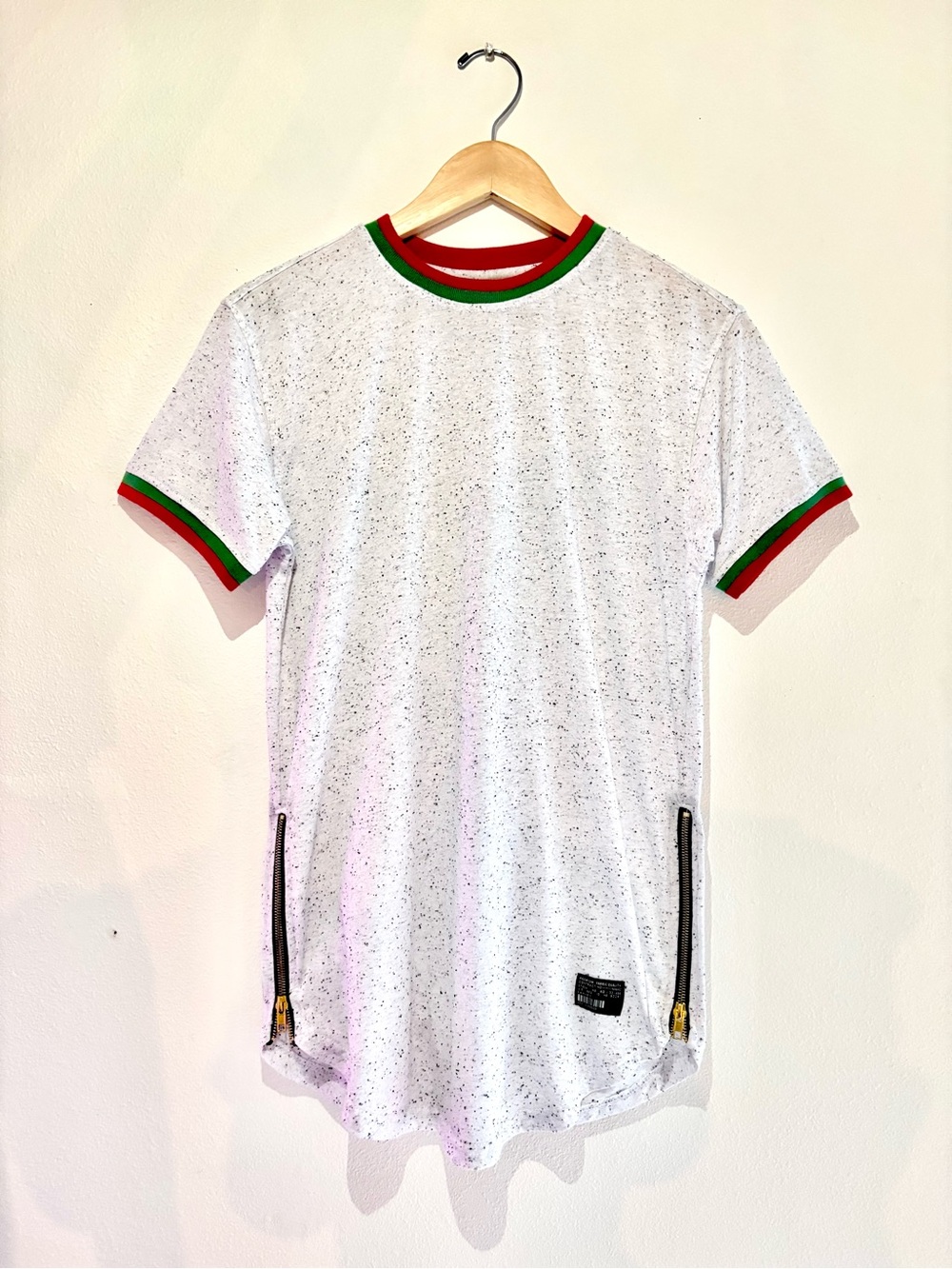 bleecker & mercer — longline side zipper tee